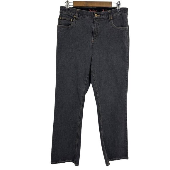 Woolrich Women's Style 1218 Elastic Waistband Bootcut Jeans Size 14 - Picture 1 of 10